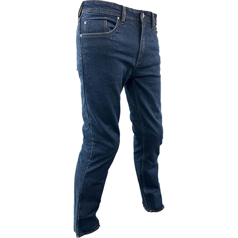 Richa Henderson Riding Denim Jeans Dark Blue (Image 2) - ThrottleChimp