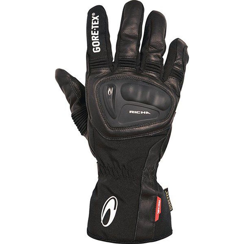 Richa Hurricane Gore-Tex Gloves Black FREE 1 YEAR Returns, FREE UK Delivery | ThrottleChimp