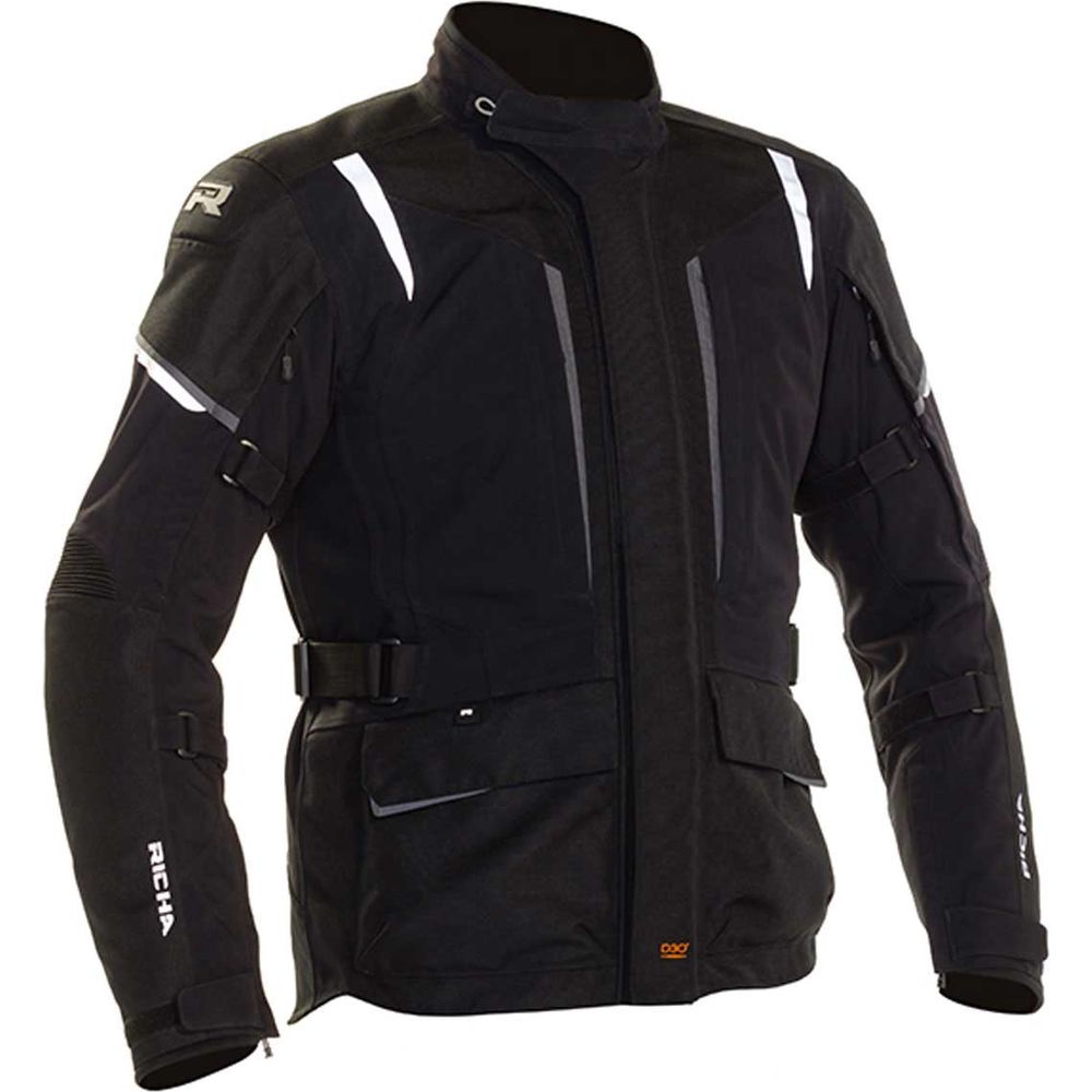 Richa Nimbus Textile Jacket Black / Grey - ThrottleChimp