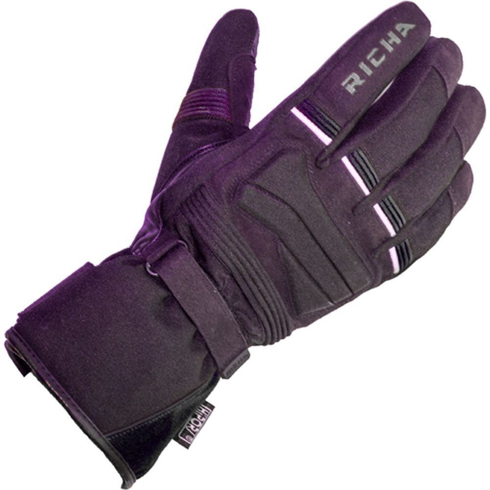 Richa Peak Textile Gloves Black - ThrottleChimp