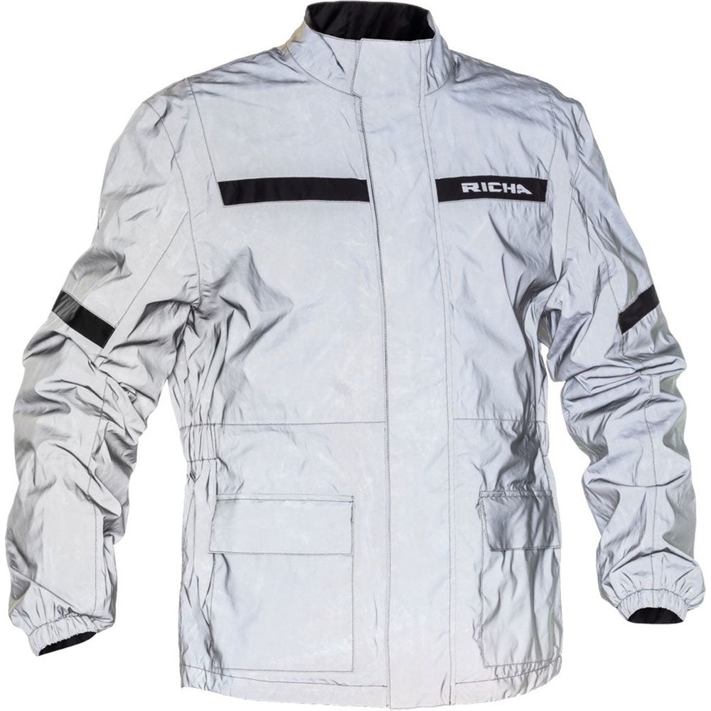 Richa Rain Flare Over Jacket Reflective White - ThrottleChimp