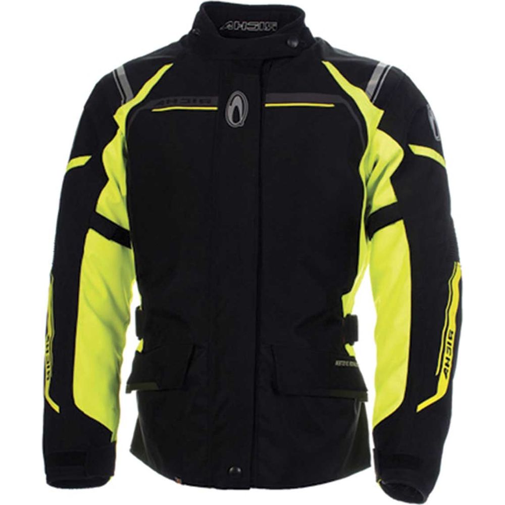 Richa Storm Textile Jacket Black / Fluo Yellow - ThrottleChimp