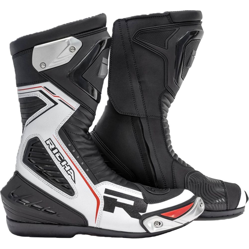 Richa Velocity Boots Black / White - ThrottleChimp