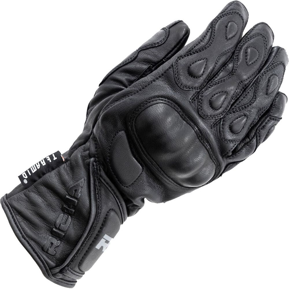 Richa Waterproof Racing Leather Gloves Black - ThrottleChimp