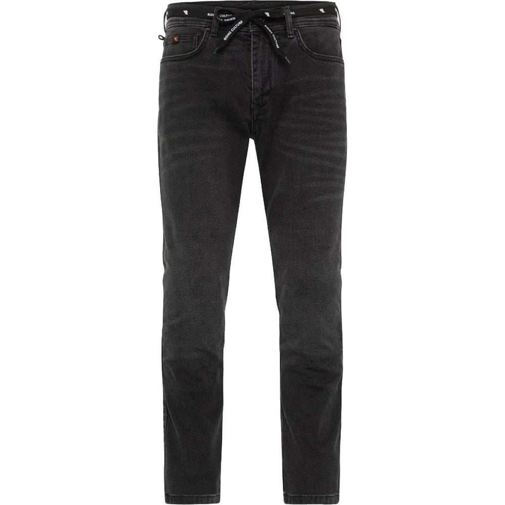 Riding Culture Tapered Slim Fit Denim Jeans Black - ThrottleChimp