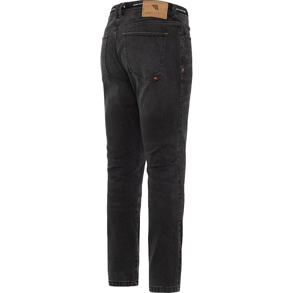 Riding Culture Tapered Slim Fit Denim Jeans Black (Image 2) - ThrottleChimp