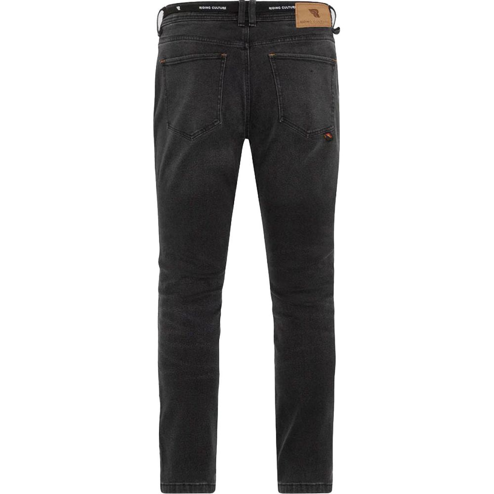 Riding Culture Tapered Slim Fit Denim Jeans Black (Image 3) - ThrottleChimp