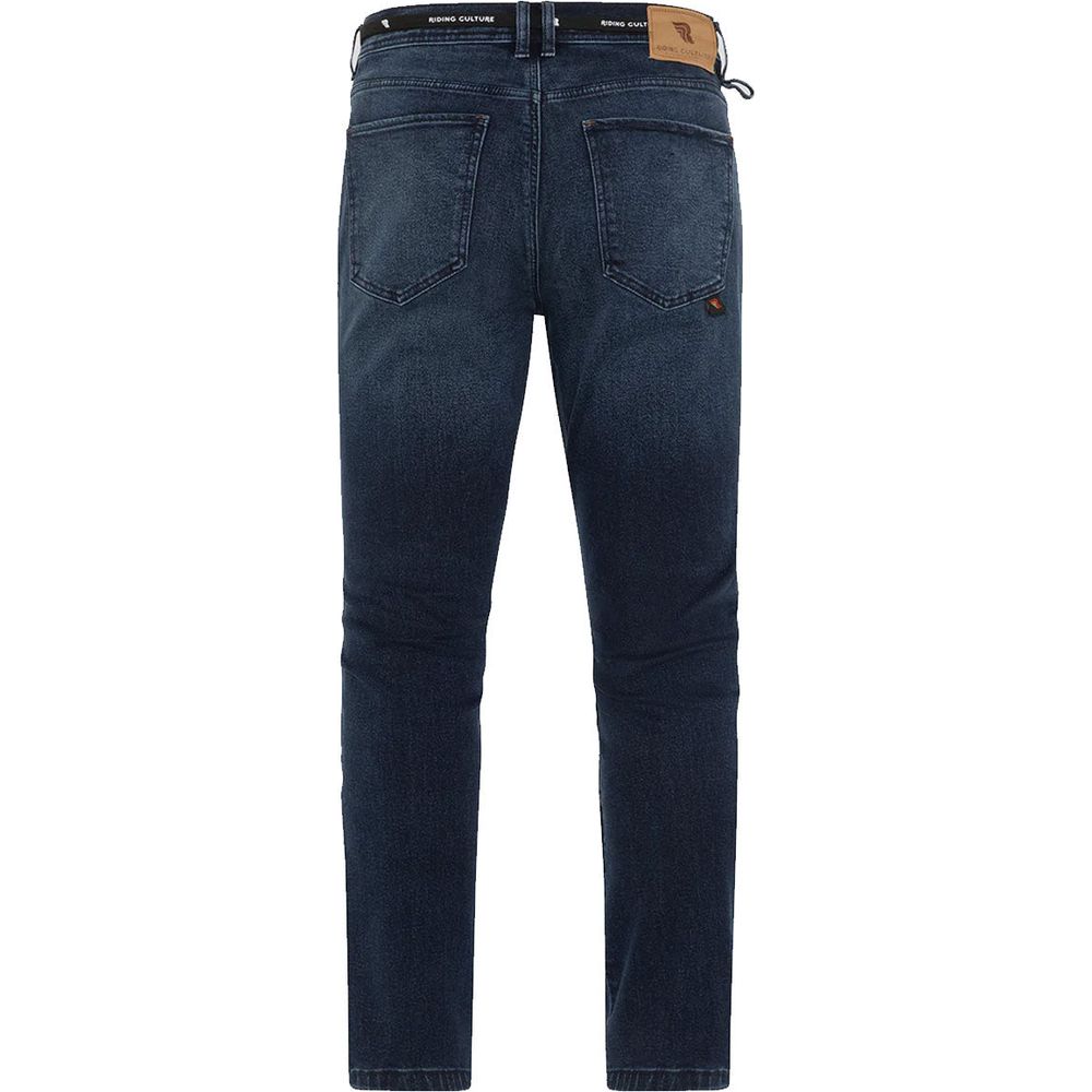 Riding Culture Tapered Slim Fit Denim Jeans Blue (Image 4) - ThrottleChimp