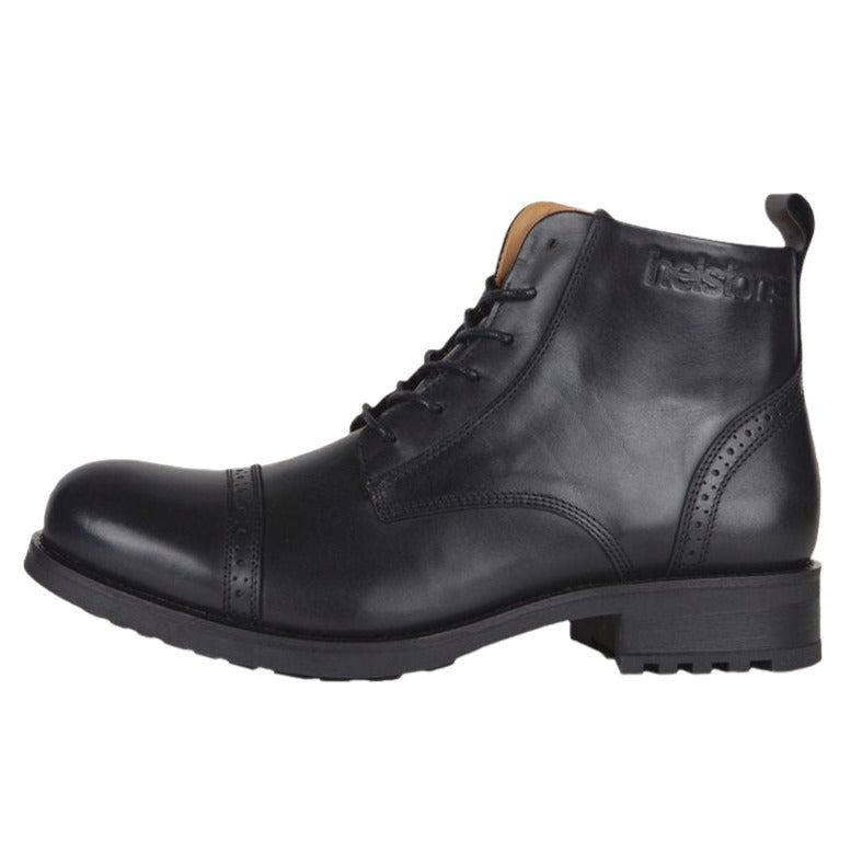 Helstons Rogue Leather Boots Black - ThrottleChimp