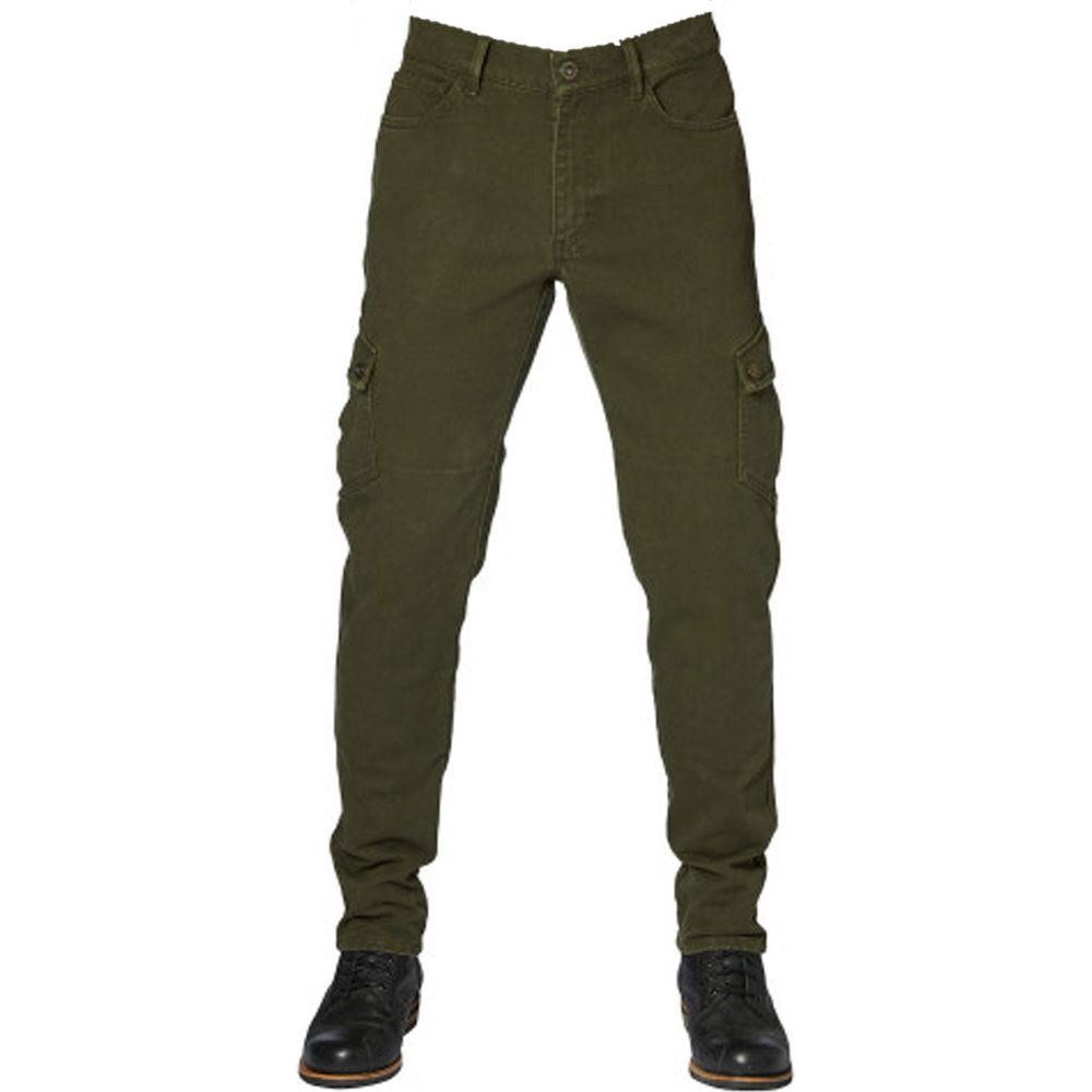 Rokker Slim Fit Cargo Trouser Olive - ThrottleChimp