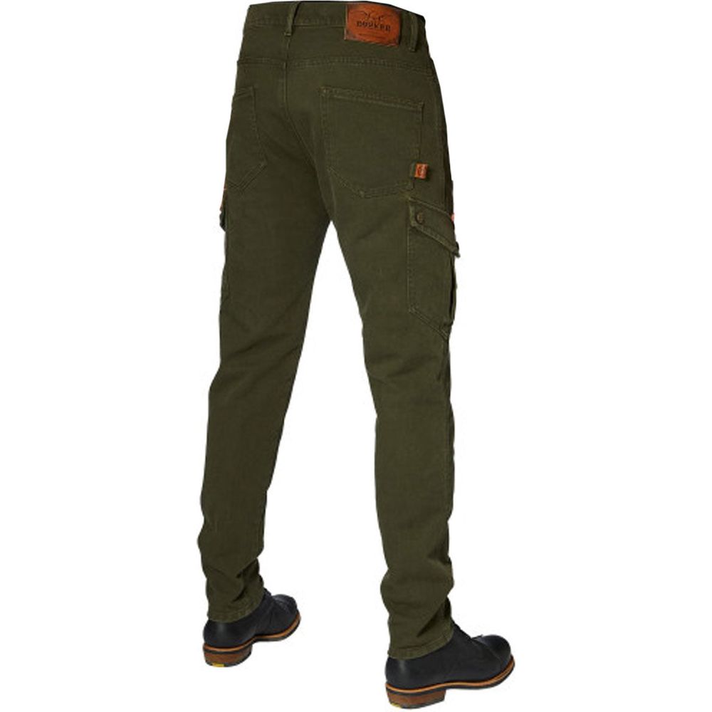 Rokker Slim Fit Cargo Trouser Olive (Image 2) - ThrottleChimp