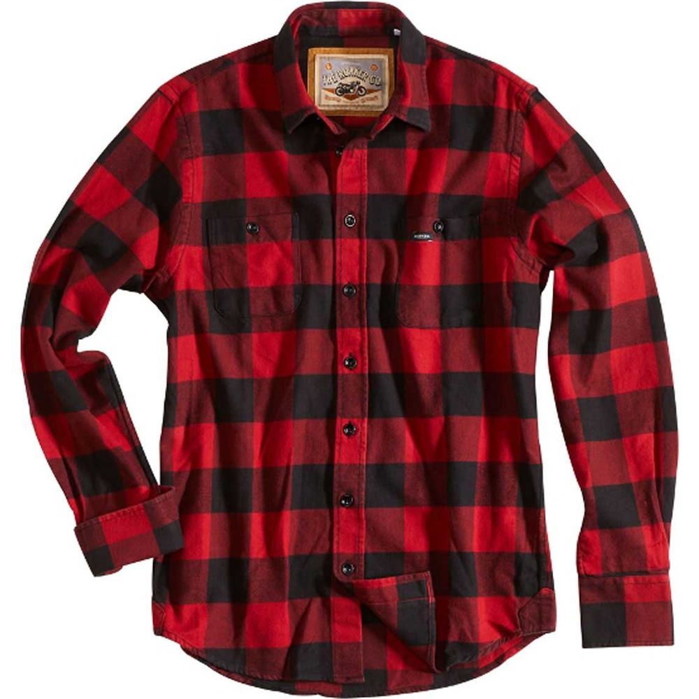 Rokker Denver Check Shirt Red - ThrottleChimp