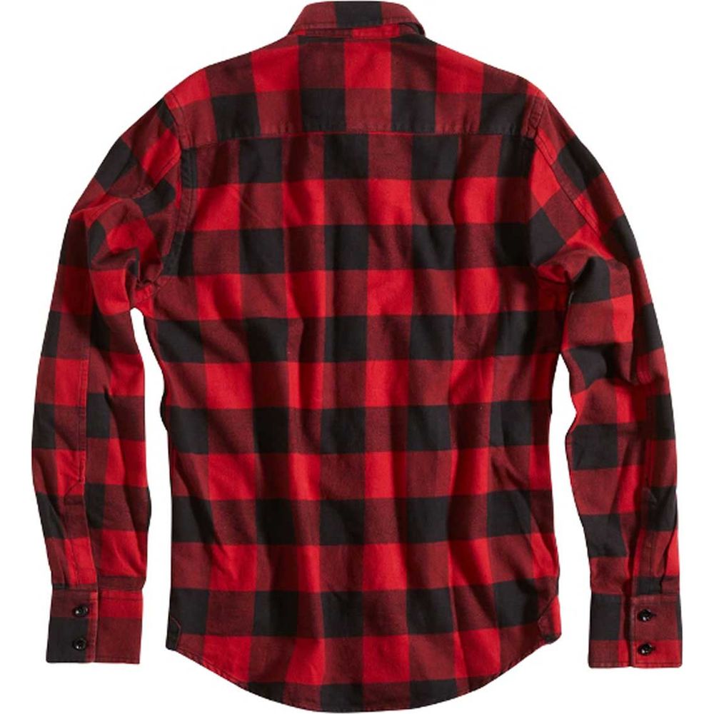 Rokker Denver Check Shirt Red (Image 2) - ThrottleChimp