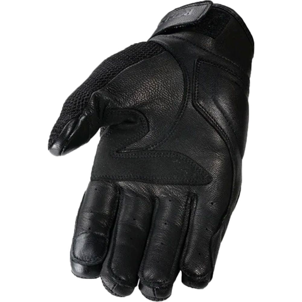 Rokker Austin Mesh Leather Gloves Black (Image 2) - ThrottleChimp