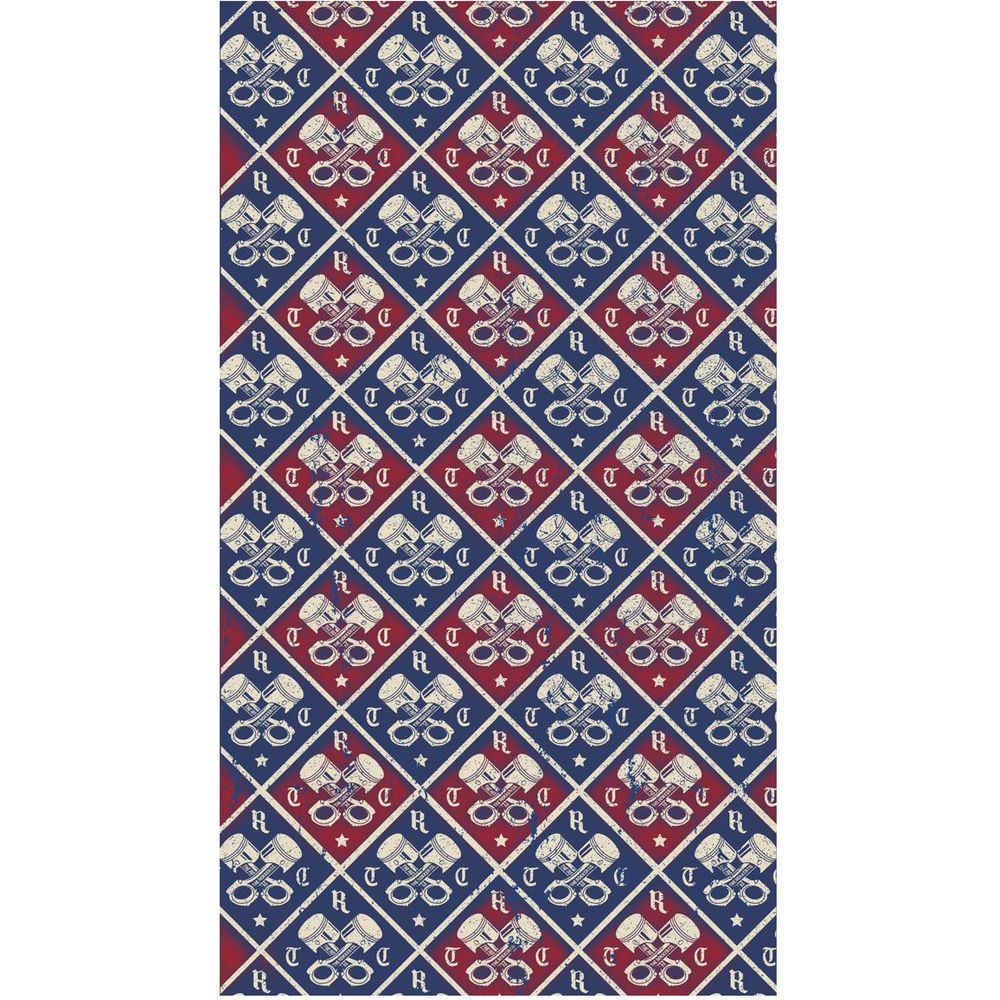 Rokker In Rust Neck Warmer Red / Blue / White - ThrottleChimp