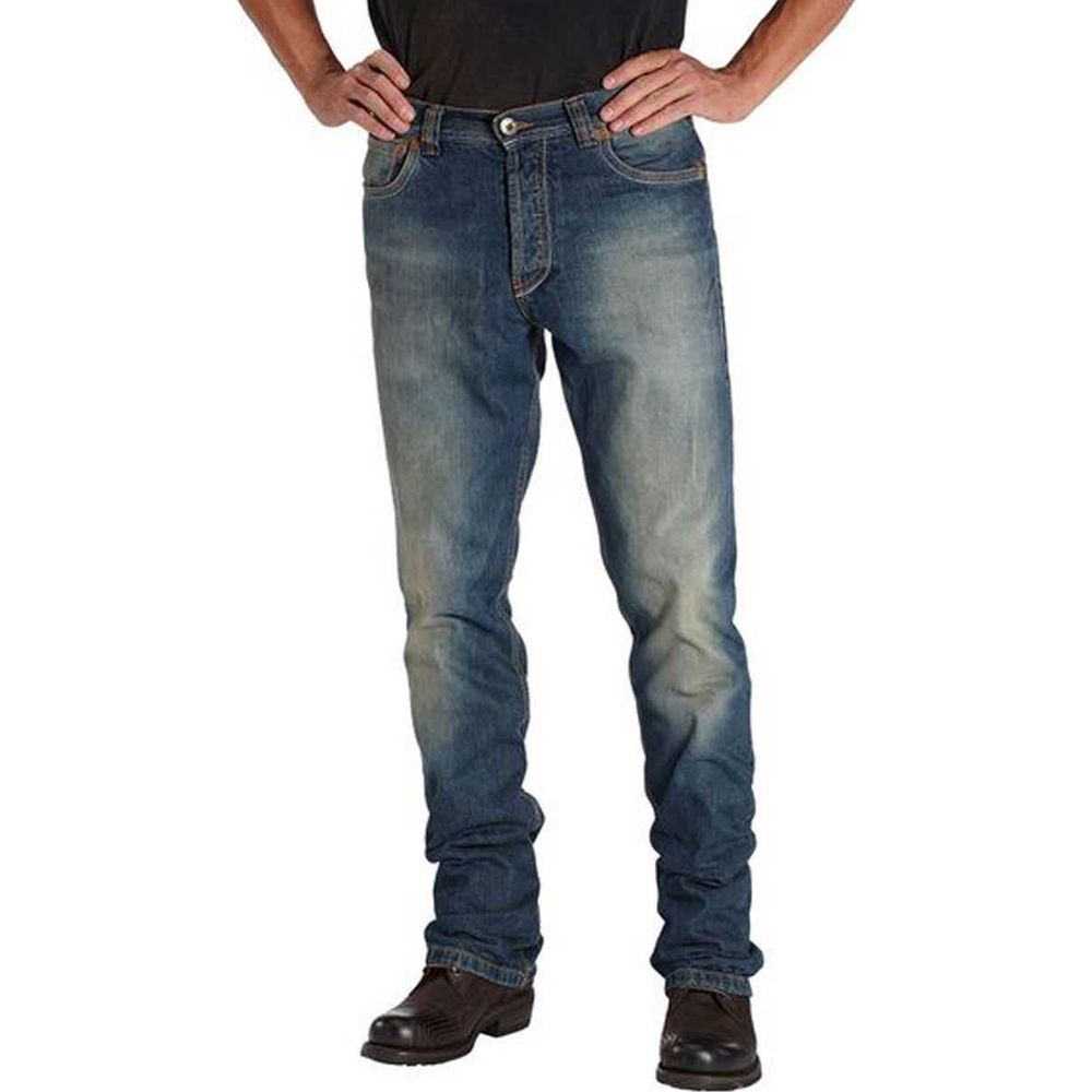 Rokker Original Denim Jeans Stonewashed Blue - ThrottleChimp