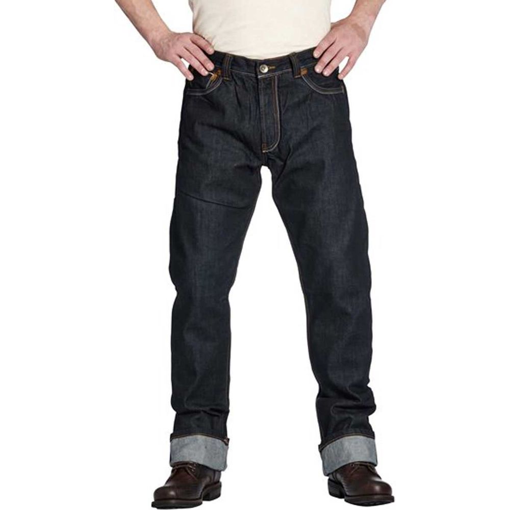 Rokker Original Raw Denim Jeans Selvedge Black - ThrottleChimp