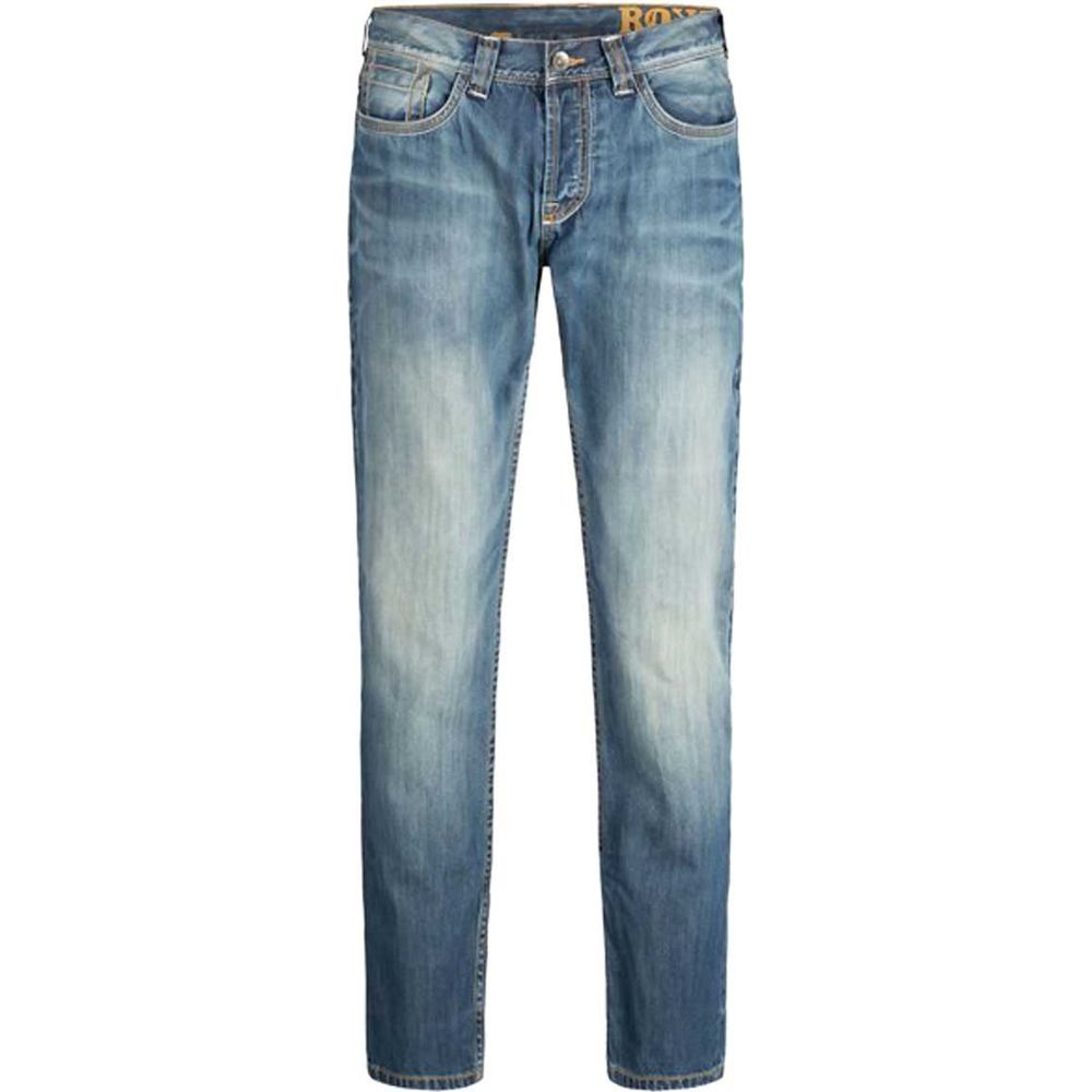 Rokker Rebel Denim Jeans Stonewashed Blue - ThrottleChimp