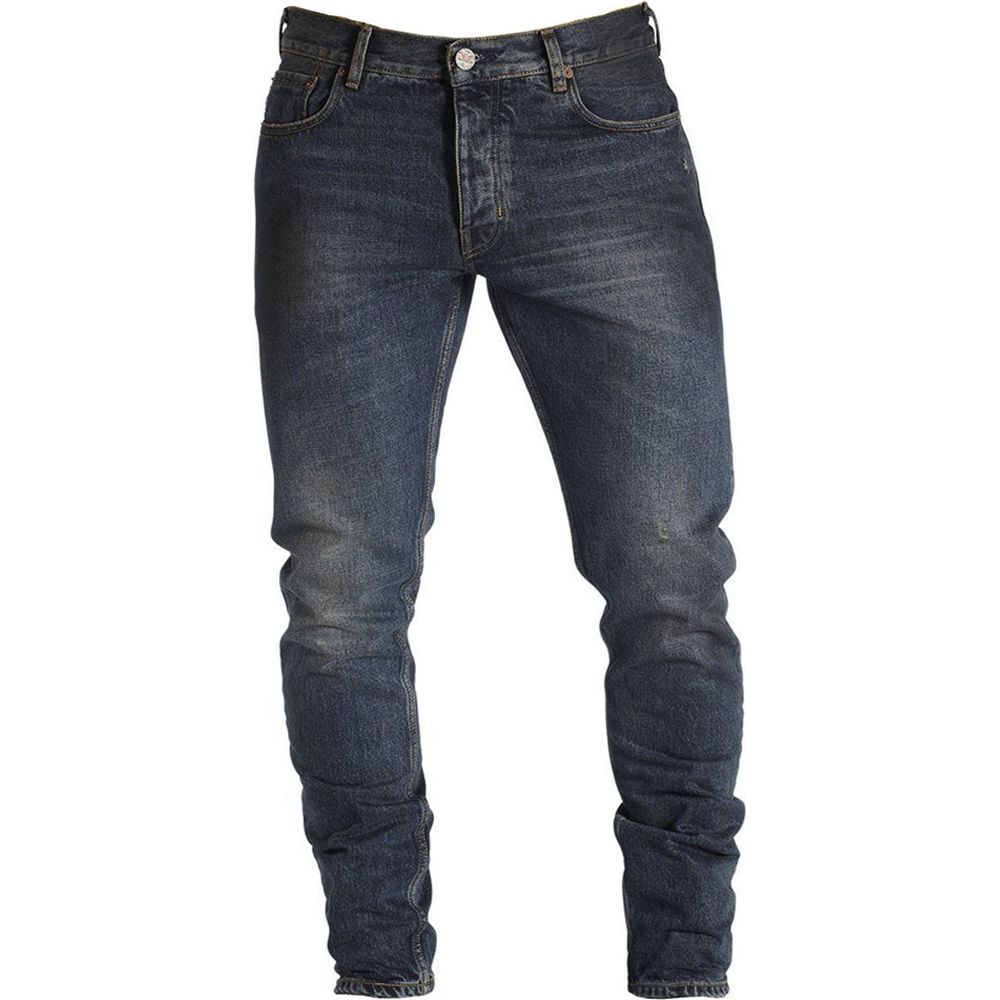 Rokker Reno Denim Jeans Deep Blue - ThrottleChimp