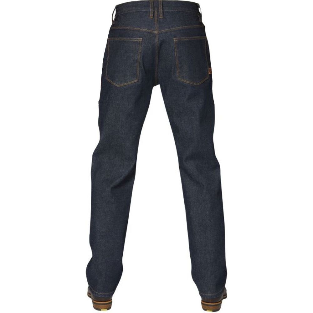 Rokker Revolution Straight Fit Denim Jeans Raw Blue (Image 2) - ThrottleChimp