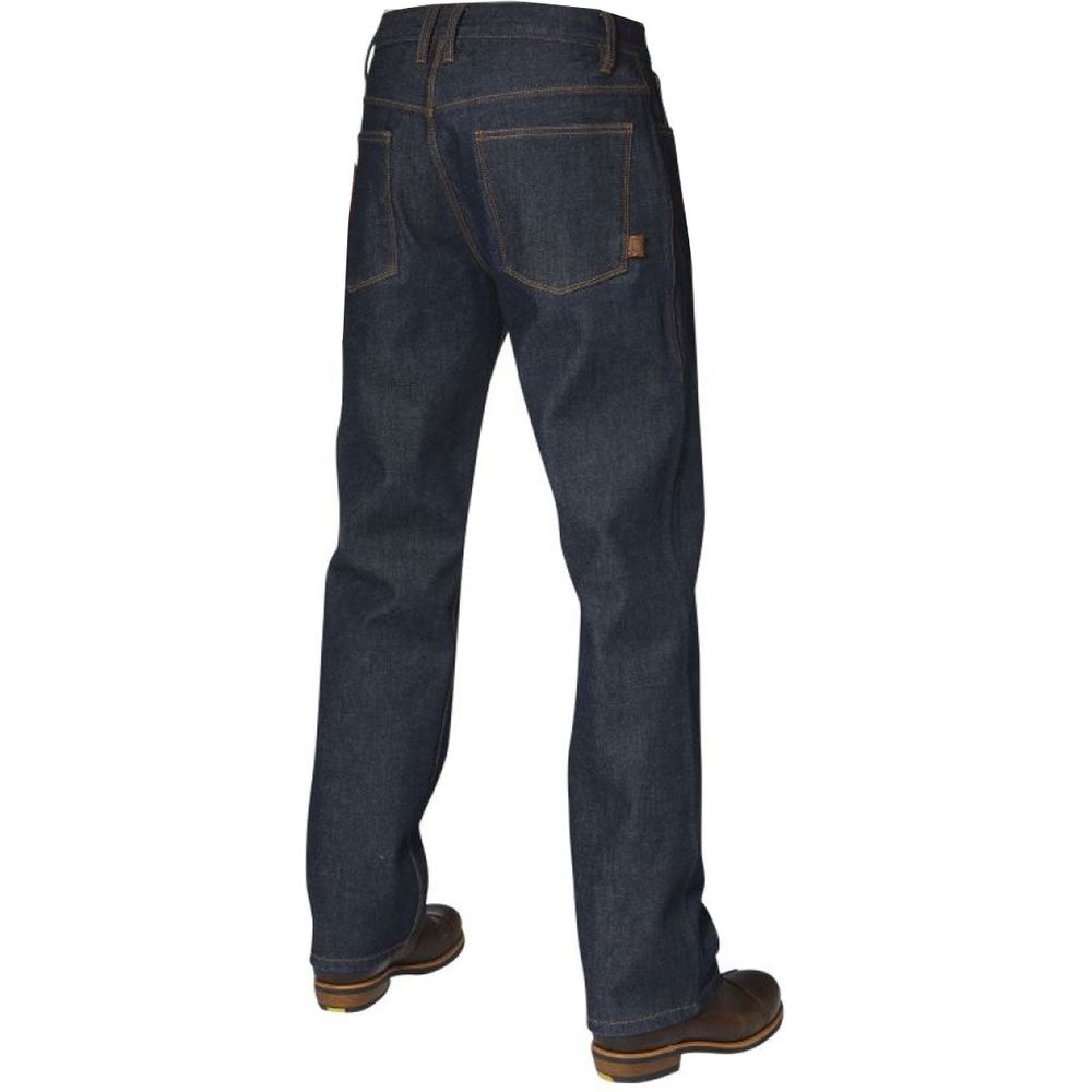 Rokker Revolution Straight Fit Denim Jeans Raw Blue (Image 3) - ThrottleChimp