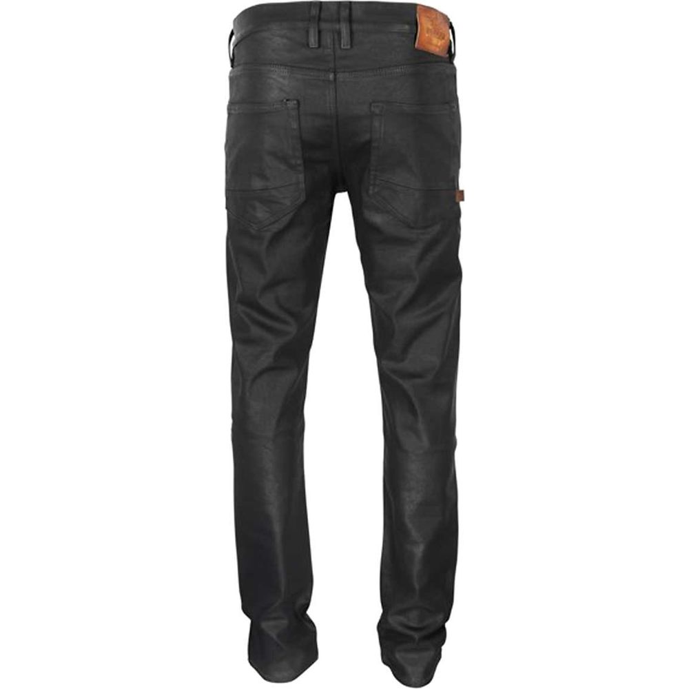 Rokker Rokkertech Slim Fit Denim Jeans Black (Image 2) - ThrottleChimp