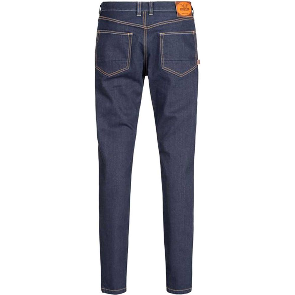 Rokker Rokkertech Raw Straight Fit Denim Jeans Blue (Image 3) - ThrottleChimp