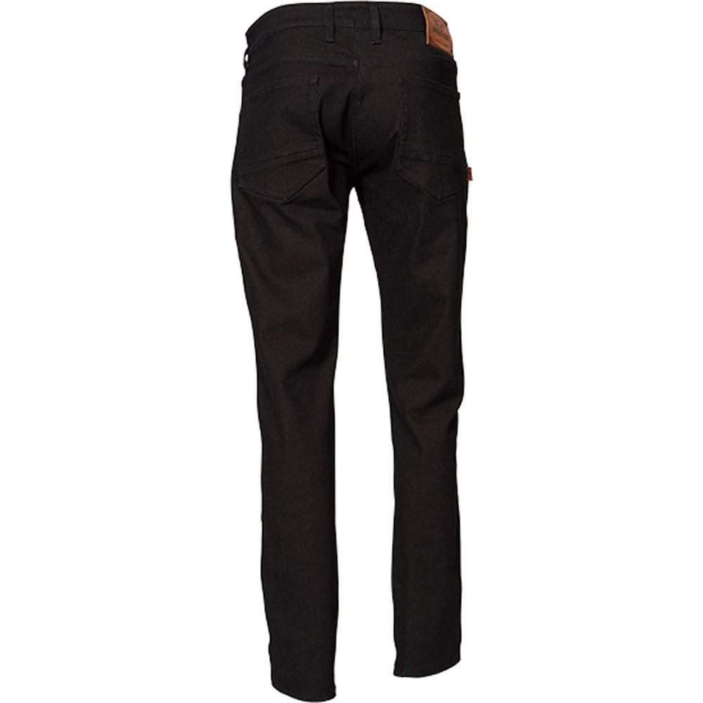 Rokker Rokkertech Tapered Slim Fit Denim Jeans Black / Black (Image 2) - ThrottleChimp