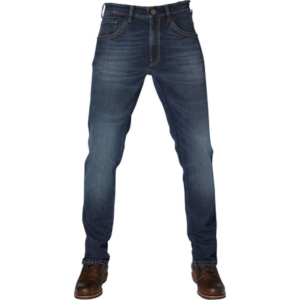 Rokker Rokkertech Tapered Slim Fit Denim Jeans Dark Blue - ThrottleChimp