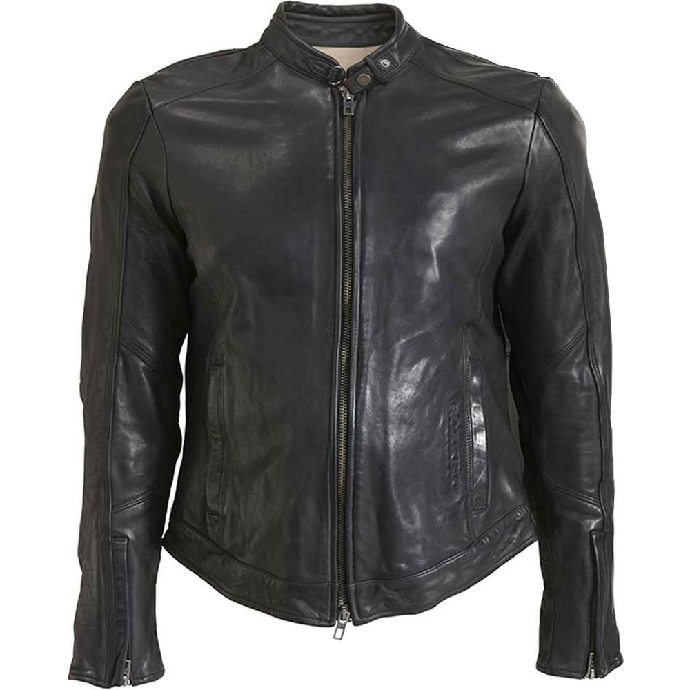 Rokker Street Leather Jacket Black - ThrottleChimp