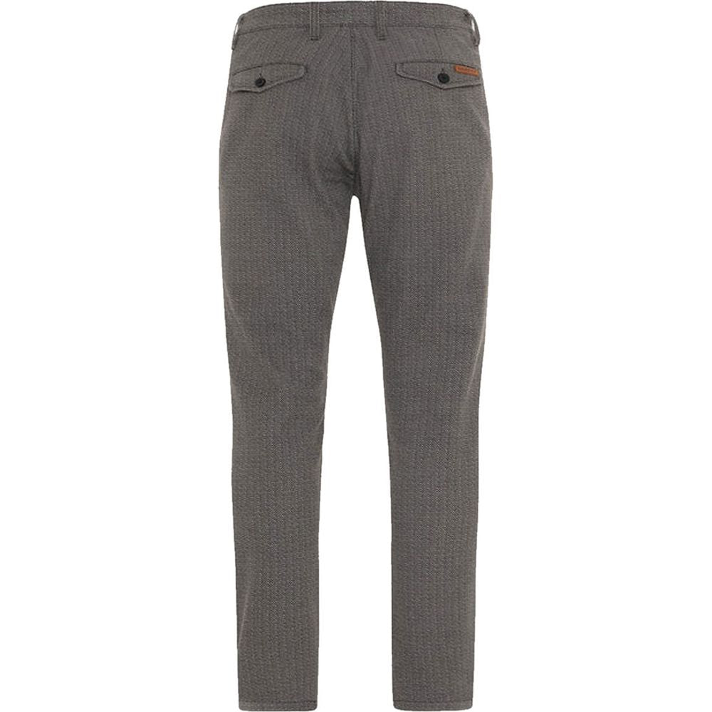 Rokker Tweed Tapered Slim Fit Chinos Grey (Image 3) - ThrottleChimp