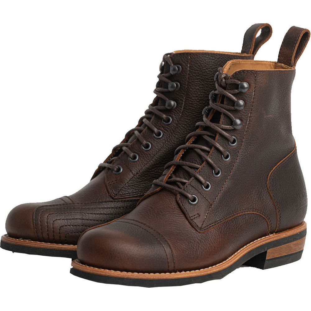 Rokker Urban Rebel Leather Boots Brown - ThrottleChimp