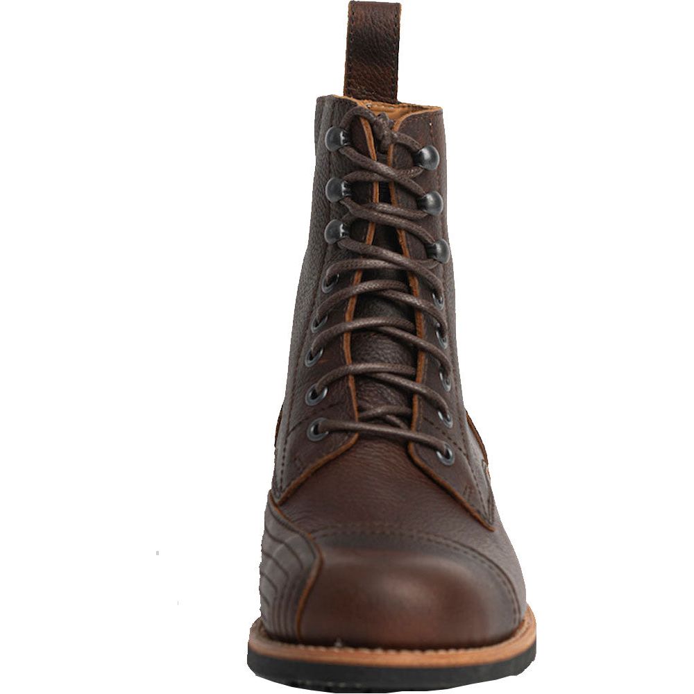 Rokker Urban Rebel Leather Boots Brown (Image 4) - ThrottleChimp