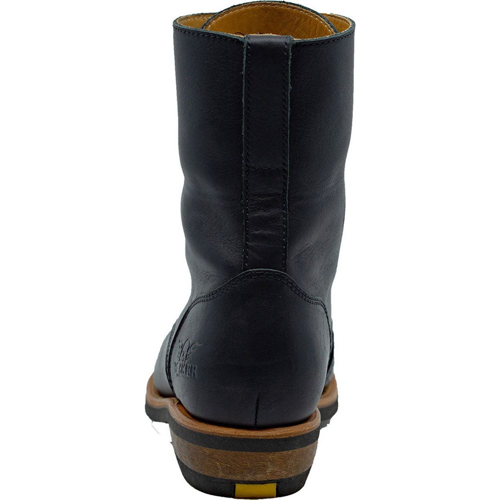 Rokker Urban Rebel Ladies Leather Boots Black (Image 4) - ThrottleChimp