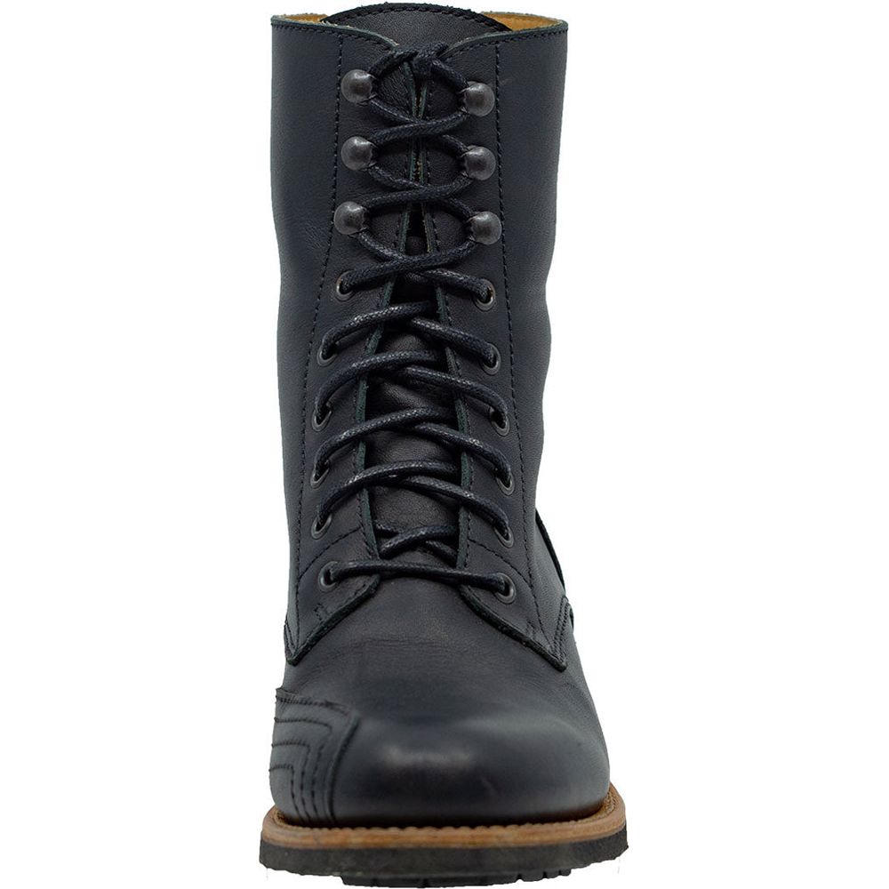 Rokker Urban Rebel Ladies Leather Boots Black (Image 5) - ThrottleChimp