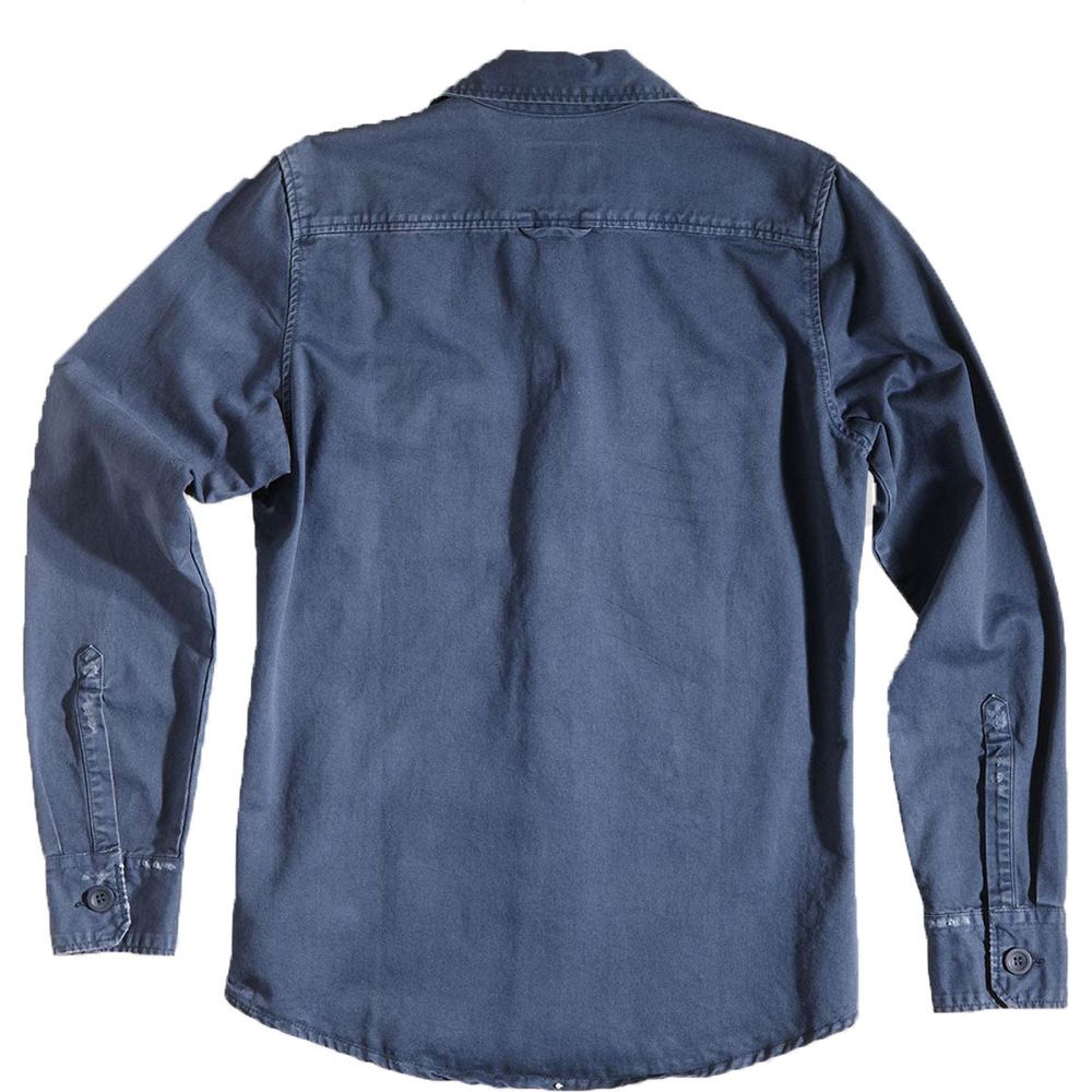 Rokker Worker Shirt Denim Blue (Image 2) - ThrottleChimp