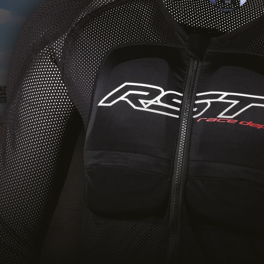 RST Airbag Armour Shirt Black / Black (Image 2) - ThrottleChimp