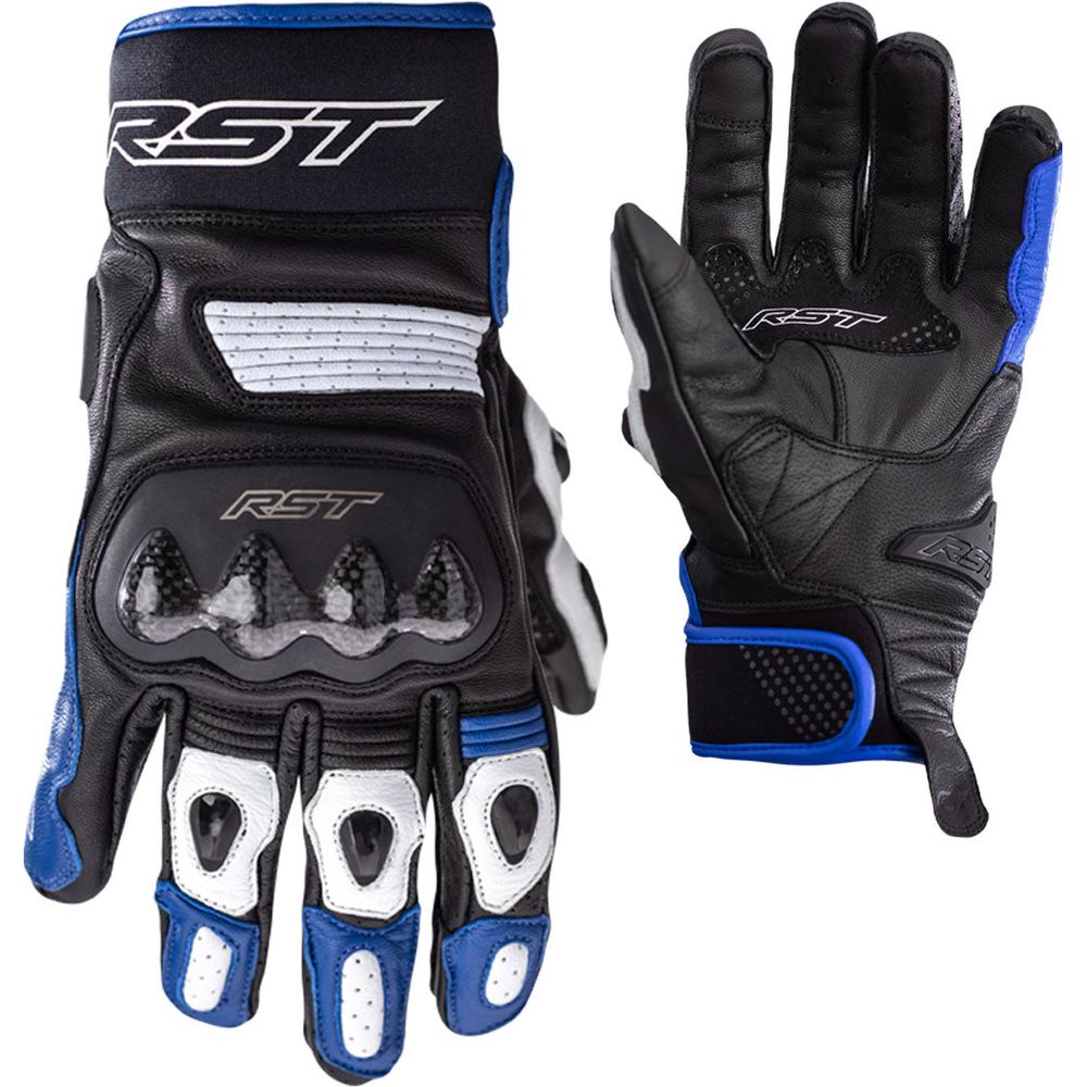 RST Freestyle 2 CE Gloves Black / Blue / White - ThrottleChimp