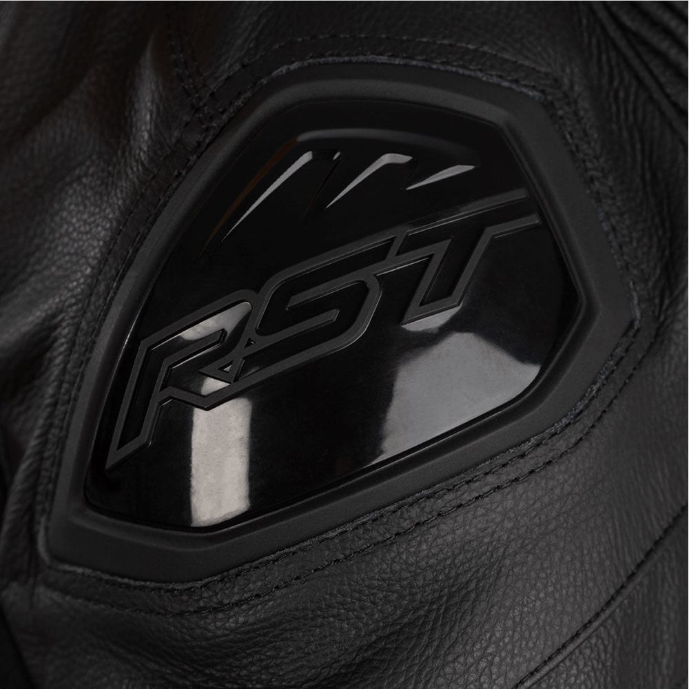 RST Podium Airbag CE Leather Suit Black / Black / Black (Image 4) - ThrottleChimp