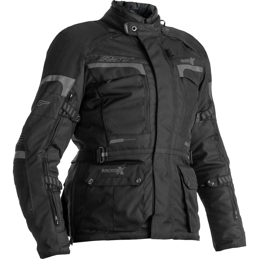 RST Pro Series Adventure-X CE Ladies Textile Jacket Black / Black - ThrottleChimp