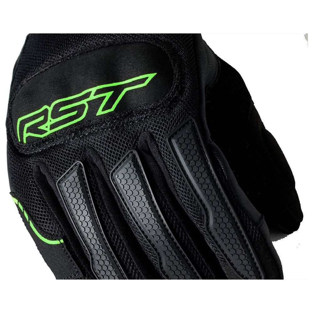 RST S1 Mesh CE Gloves Black / Neon Green (Image 4) - ThrottleChimp