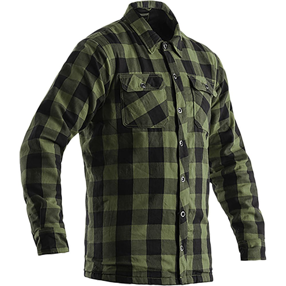 RST Lumberjack CE Textile Shirt Green Check - ThrottleChimp