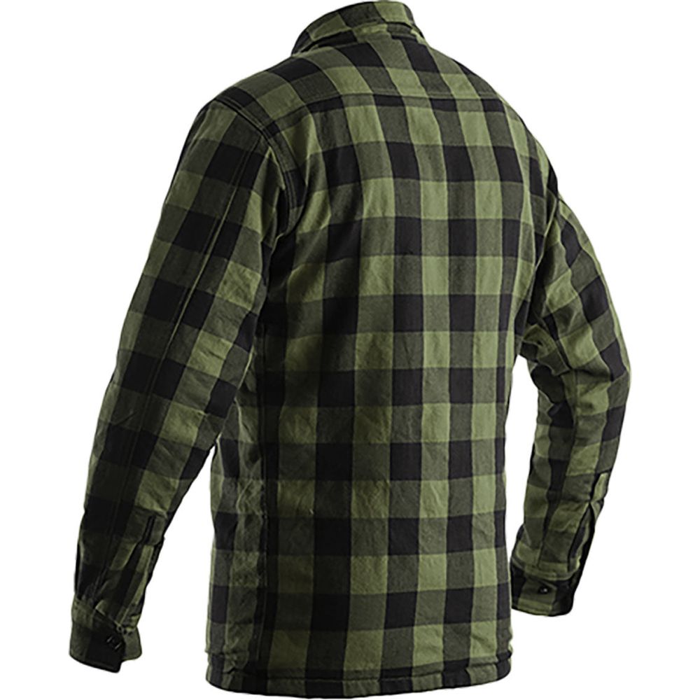 RST Lumberjack CE Textile Shirt Green Check (Image 2) - ThrottleChimp