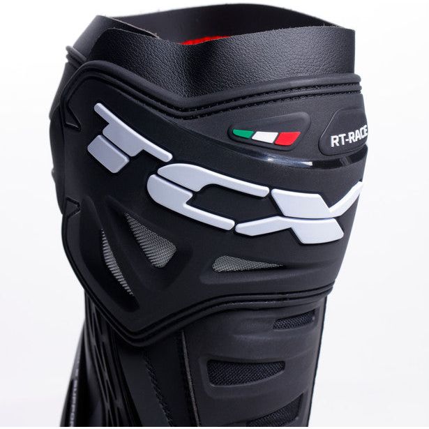 TCX RT Race Boots Black / Dark Grey FREE 1 YEAR Returns, FREE UK Delivery | ThrottleChimp