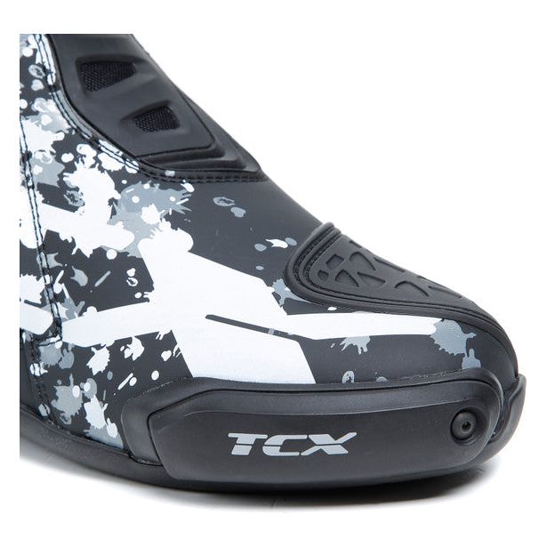 TCX RT Race Boots Black / White / Grey (Image 5) - ThrottleChimp