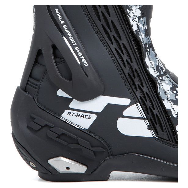 TCX RT Race Boots Black / White / Grey (Image 9) - ThrottleChimp