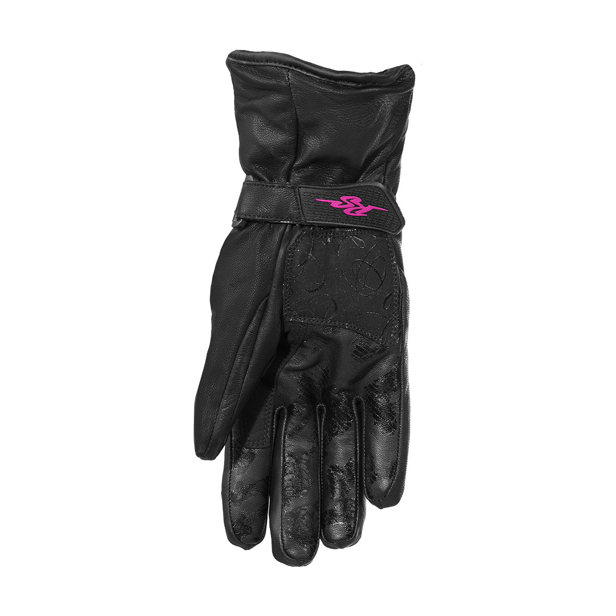 Rusty Stitches Bianca Ladies Leather Gloves Black - FREE 1 YEAR Returns, FREE UK Delivery | ThrottleChimp