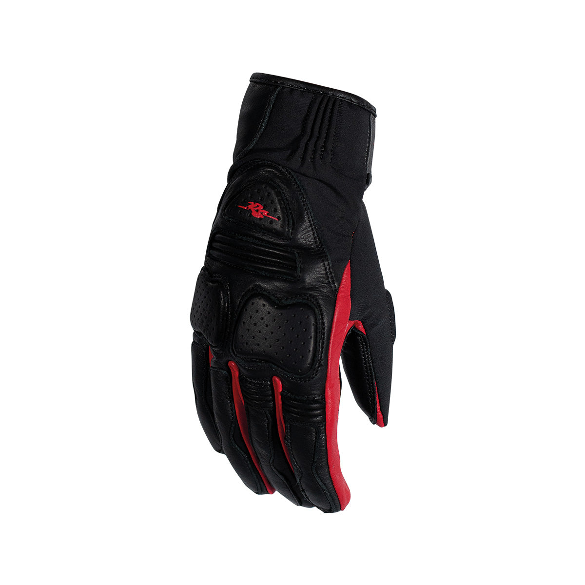 Rusty Stitches Christine Ladies Leather Gloves Black / Red - FREE 1 YEAR Returns, FREE UK Delivery | ThrottleChimp