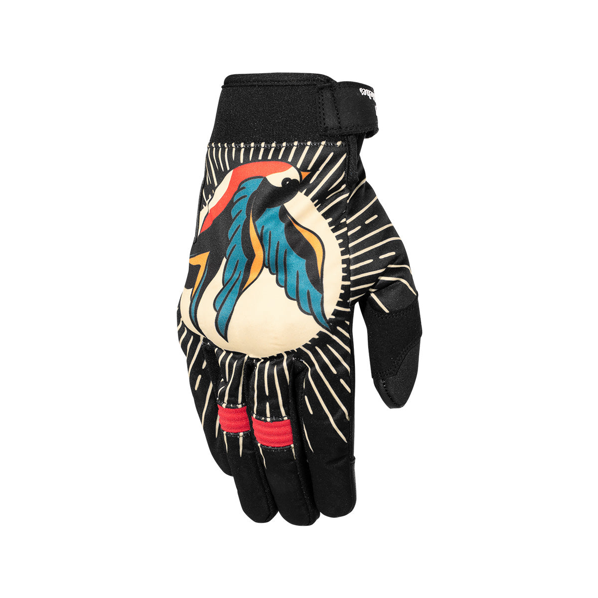 Rusty Stitches Clyde V2 Textile Gloves Old Skool - FREE 1 YEAR Returns, FREE UK Delivery | ThrottleChimp