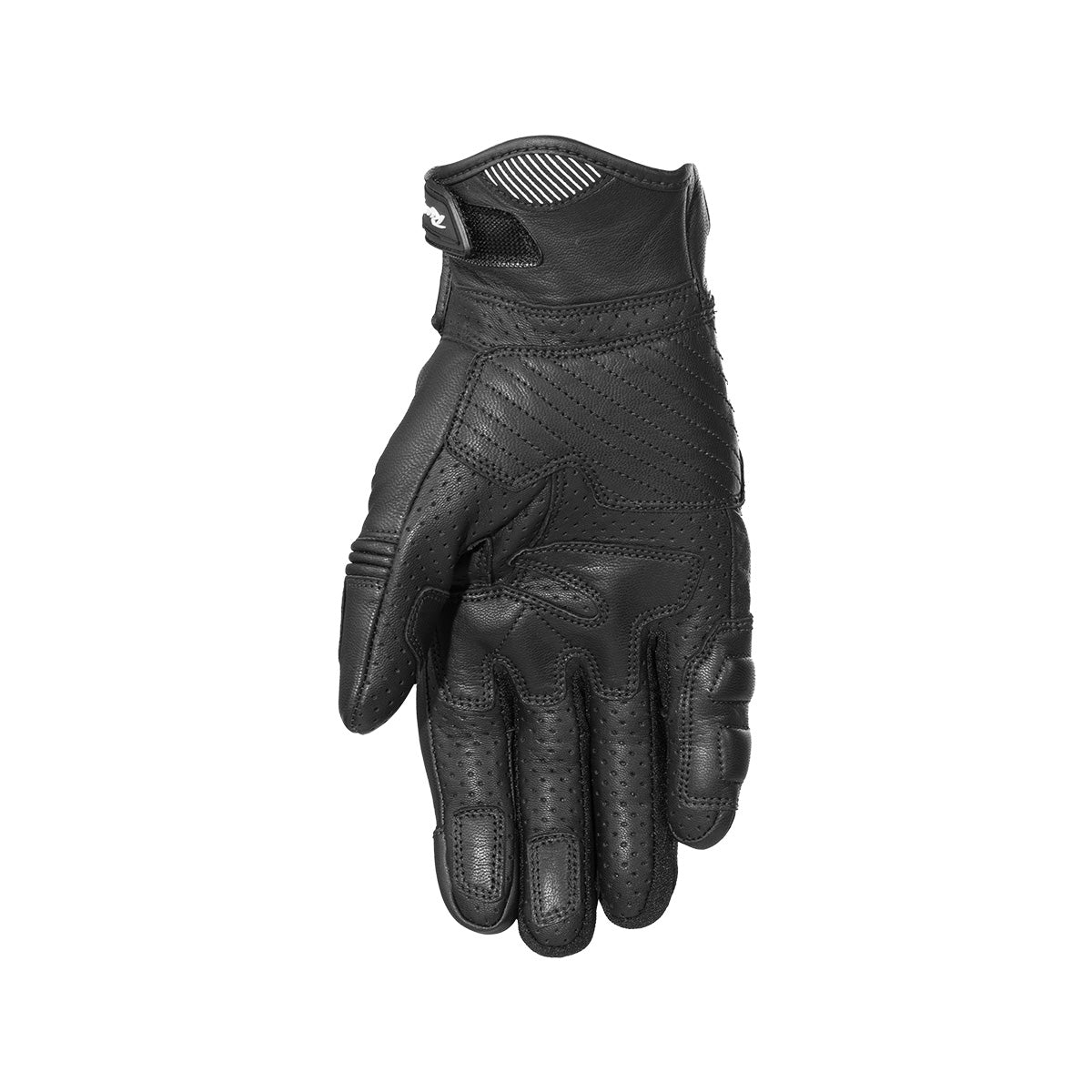 Rusty Stitches Conner Leather Gloves Black - FREE 1 YEAR Returns, FREE UK Delivery | ThrottleChimp